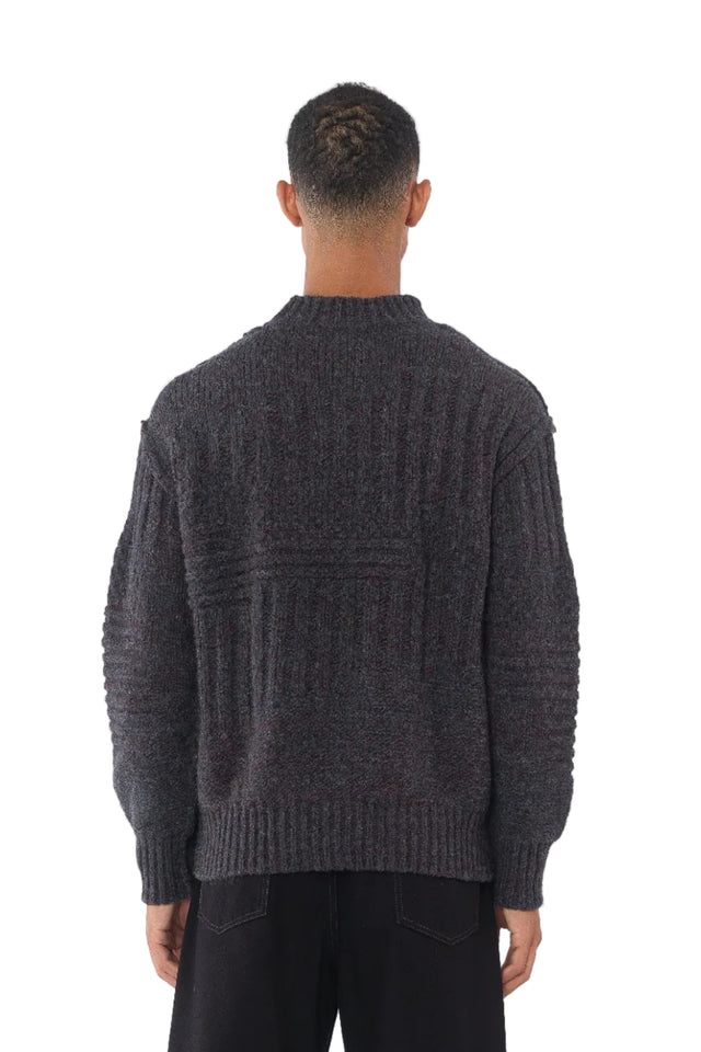 Gray Cable Sweater