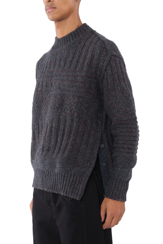 Gray Cable Sweater
