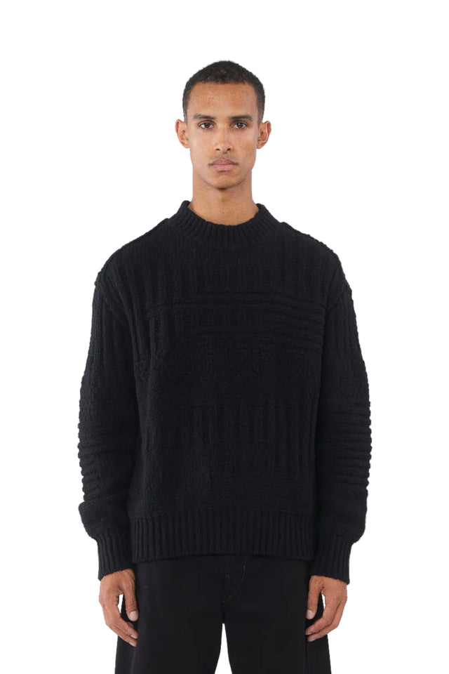 Black Cable Sweater
