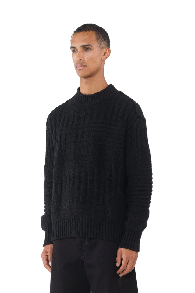 Black Cable Sweater