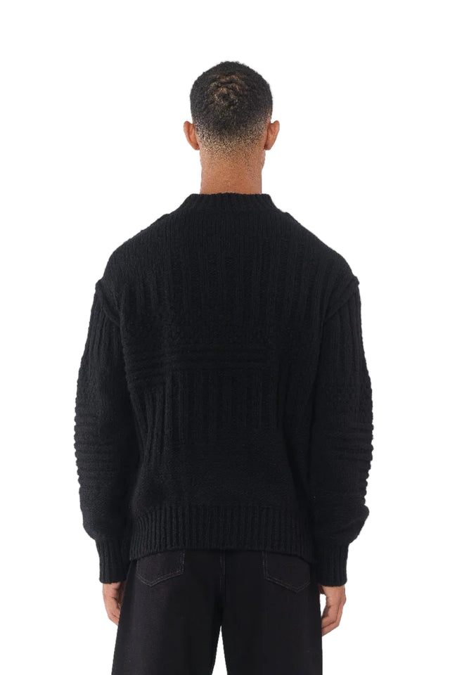 Black Cable Sweater