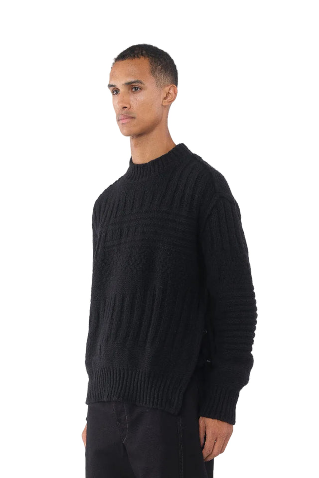 Black Cable Sweater