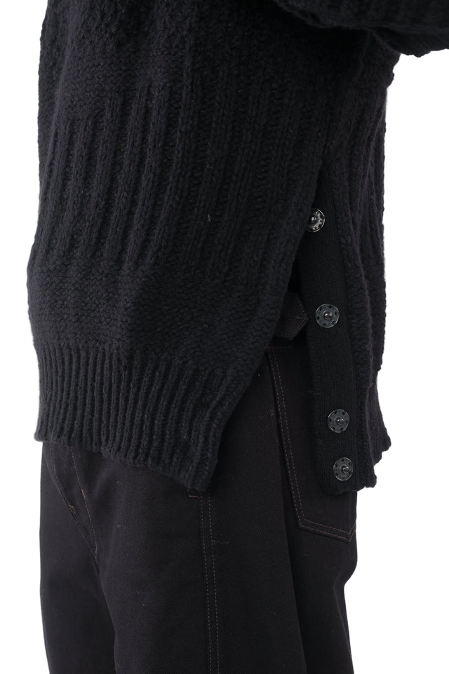 Black Cable Sweater