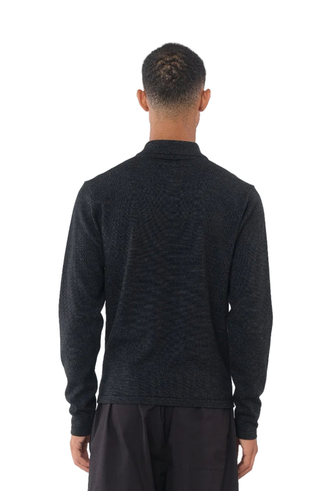 Ink LS Knitted Polo