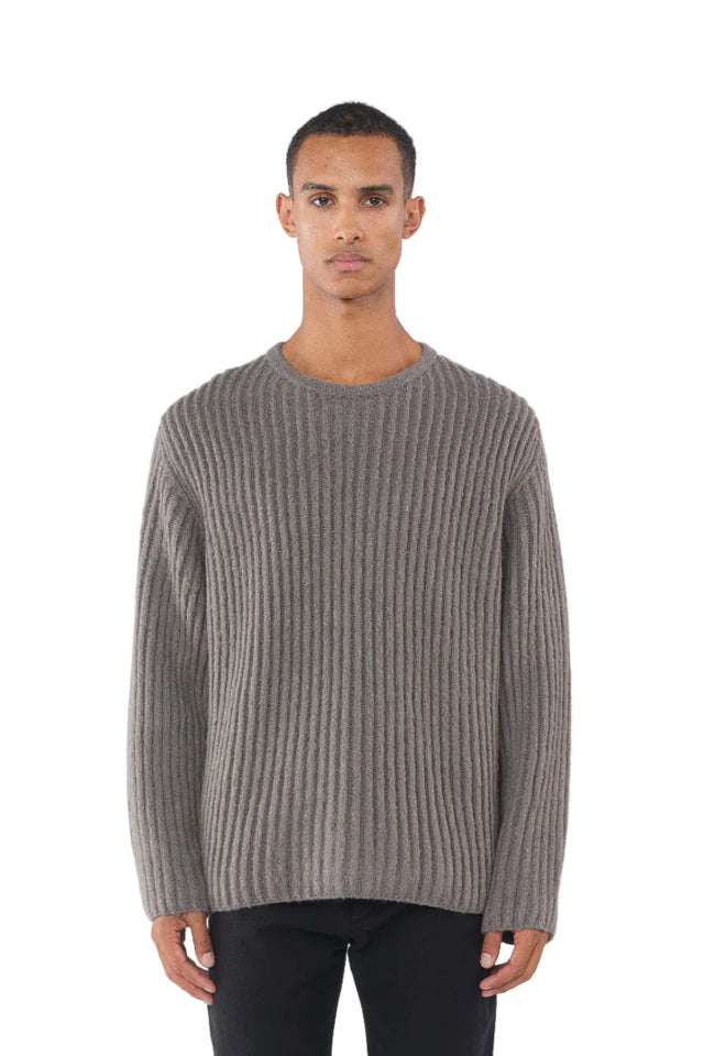 Crew Neck Carded Rib Pullover