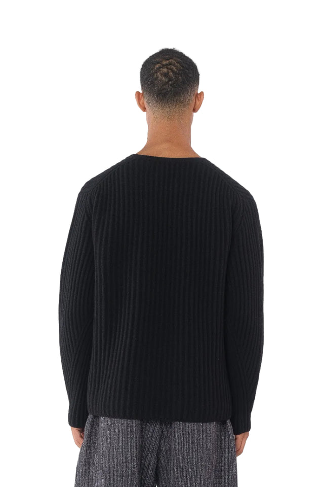 Crew Neck Rib Pullover