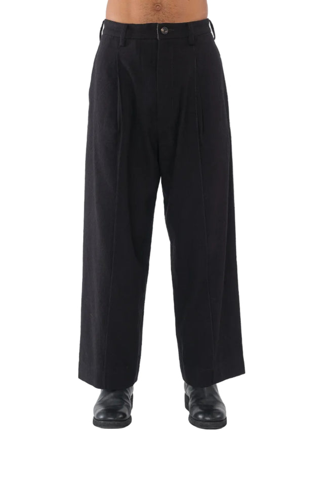 Pleated Straight Leg Trouser