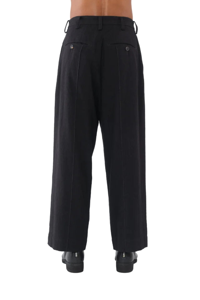 Pleated Straight Leg Trouser