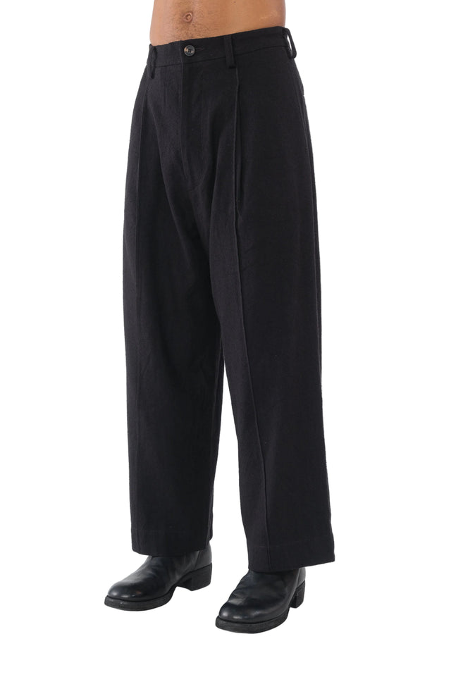 Pleated Straight Leg Trouser