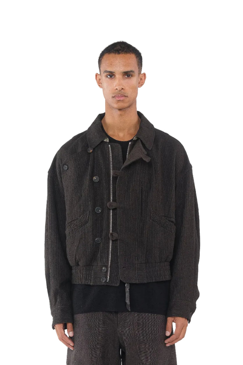 Hidden Arc Cropped Jacket
