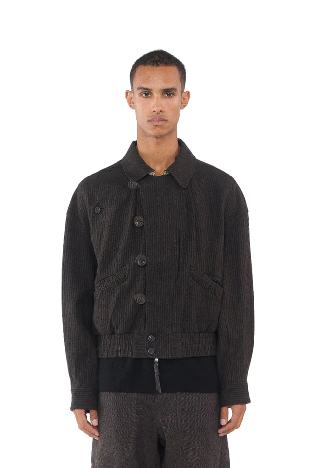 Hidden Arc Cropped Jacket