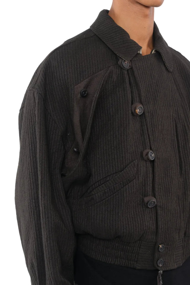 Hidden Arc Cropped Jacket