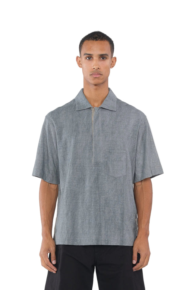 Jersey Polo Pullover