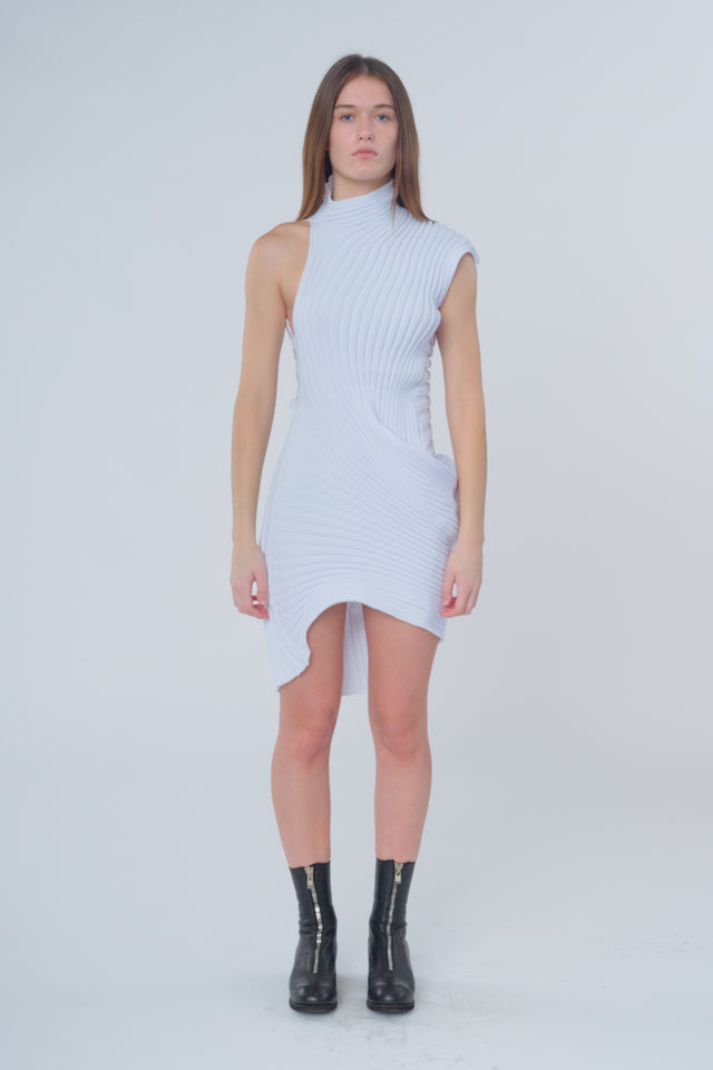 White Knit (As It Is) Mini Dress