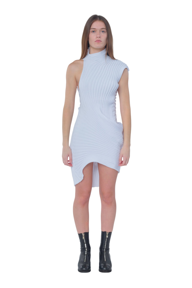 White Knit (As It Is) Mini Dress
