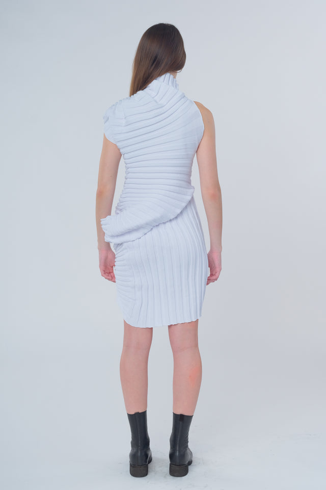White Knit (As It Is) Mini Dress
