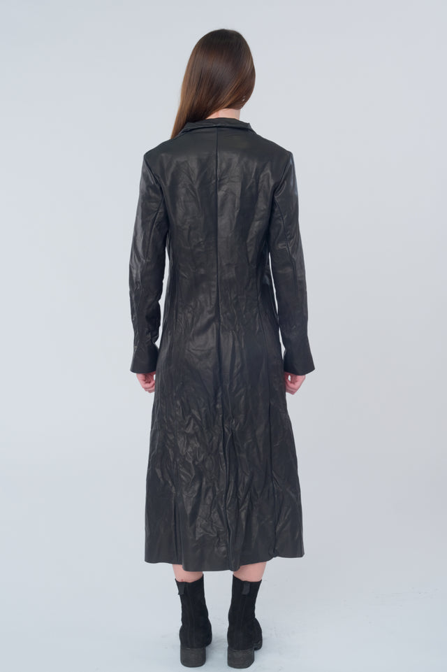 Long Leather Coat