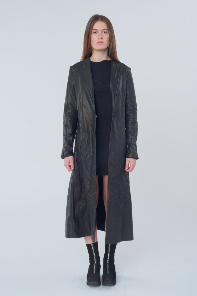 Long Leather Coat