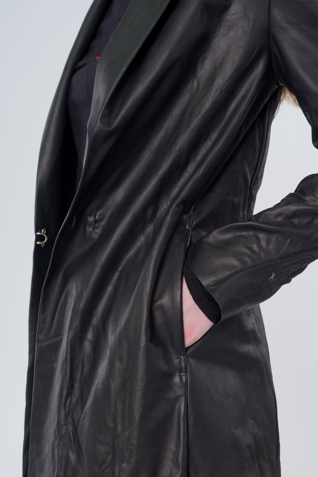 Long Leather Coat
