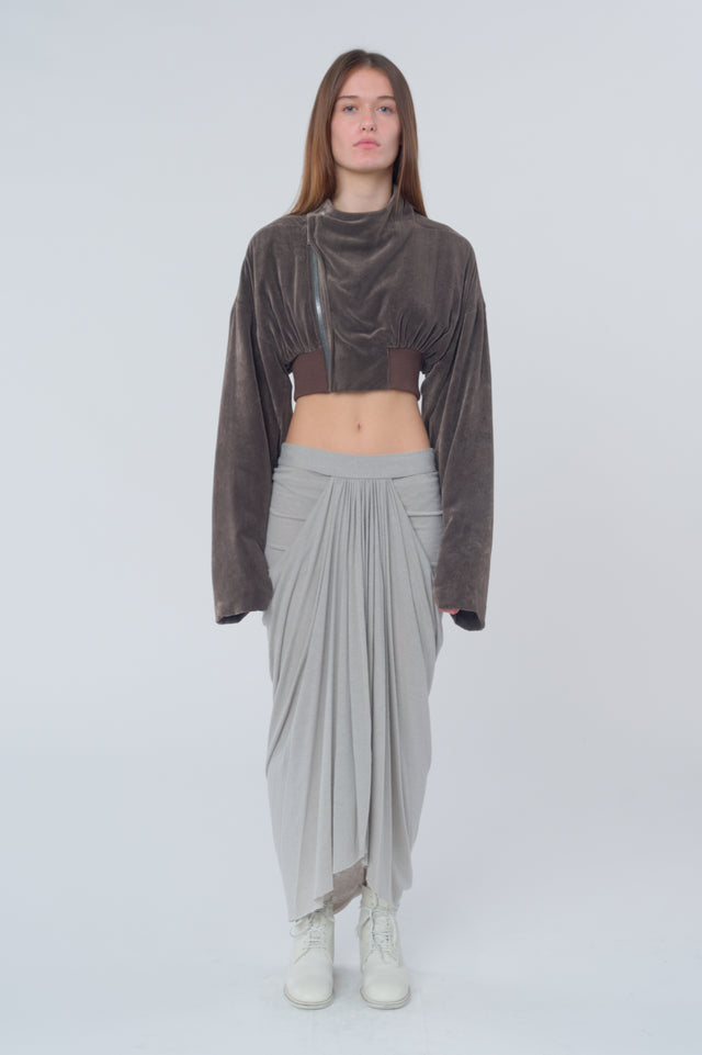 Knee Draped Skirt