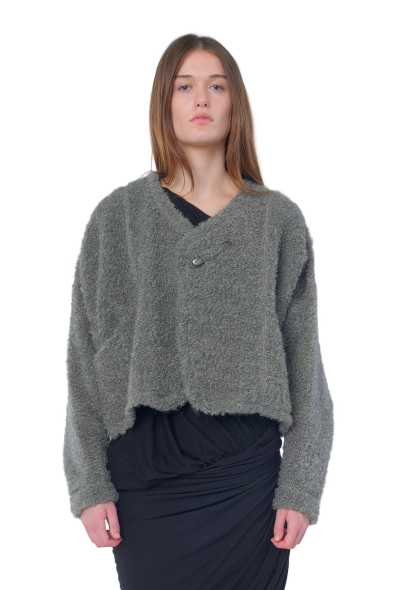 Raw Wool Loop Yarn Jacket