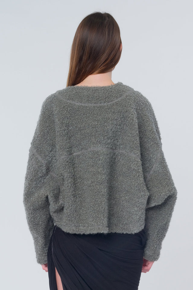 Raw Wool Loop Yarn Jacket