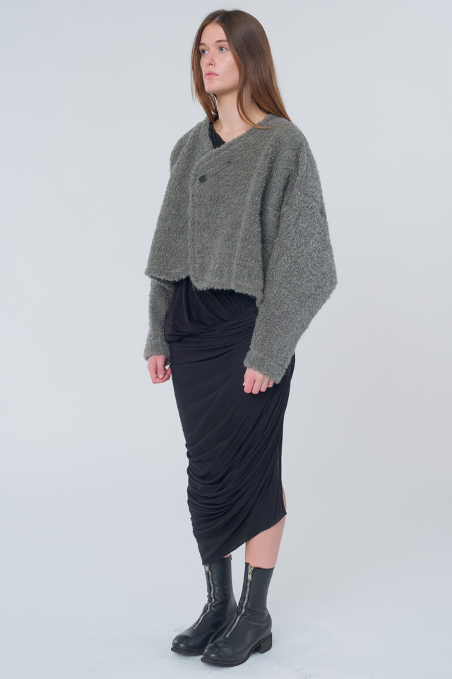 Raw Wool Loop Yarn Jacket