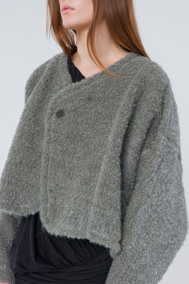 Raw Wool Loop Yarn Jacket