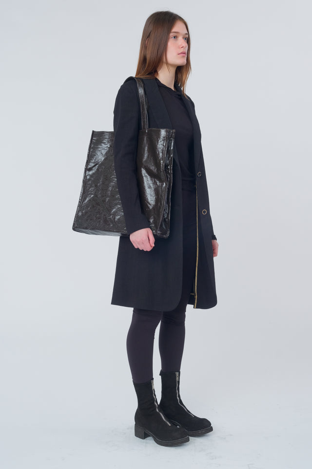 Dark Brown Small Shopper Bag
