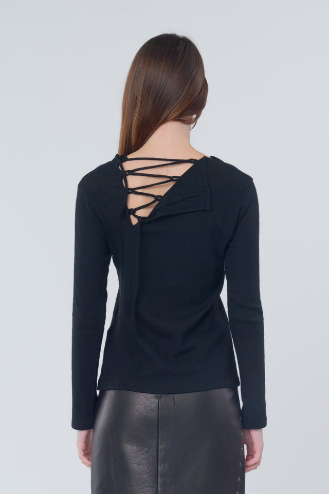 Backside Lace-Up Pullover