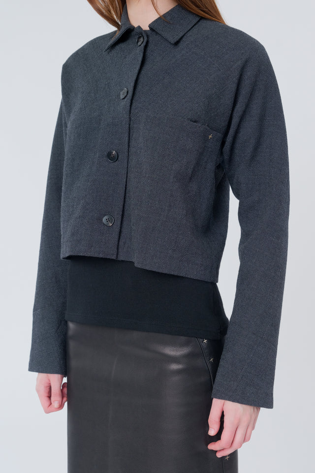 Cropped Utility Jacket