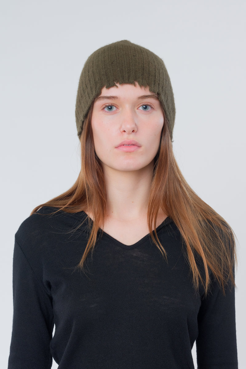 Army Green Soft Knit Hat