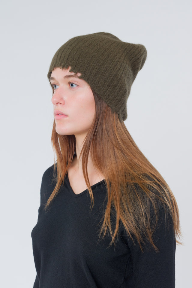 Army Green Soft Knit Hat