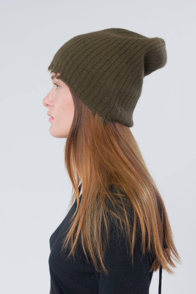 Army Green Soft Knit Hat