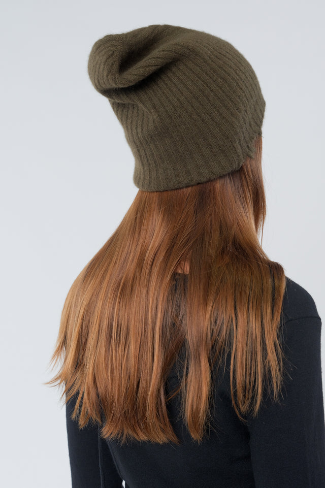 Army Green Soft Knit Hat