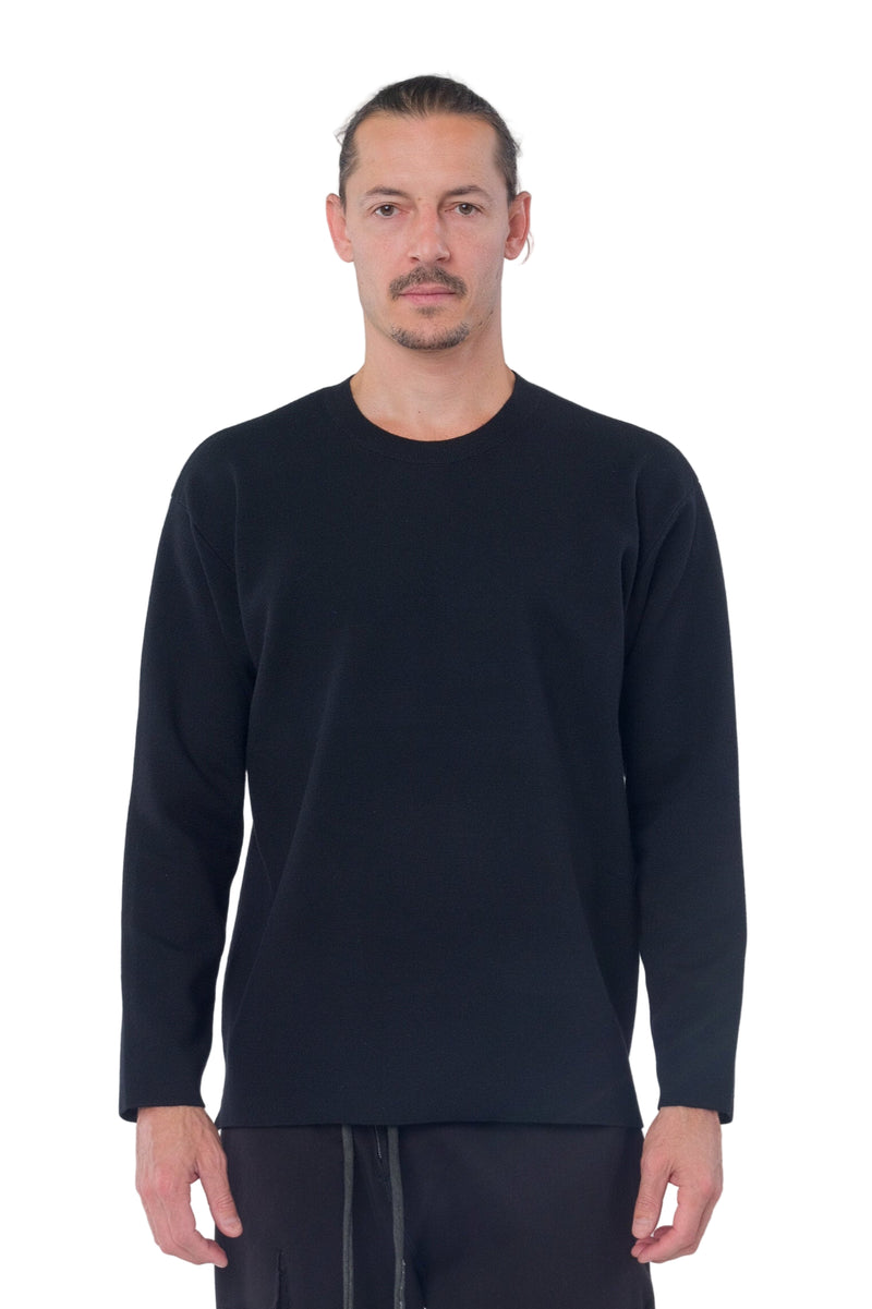 Double Faced Crew Sweater