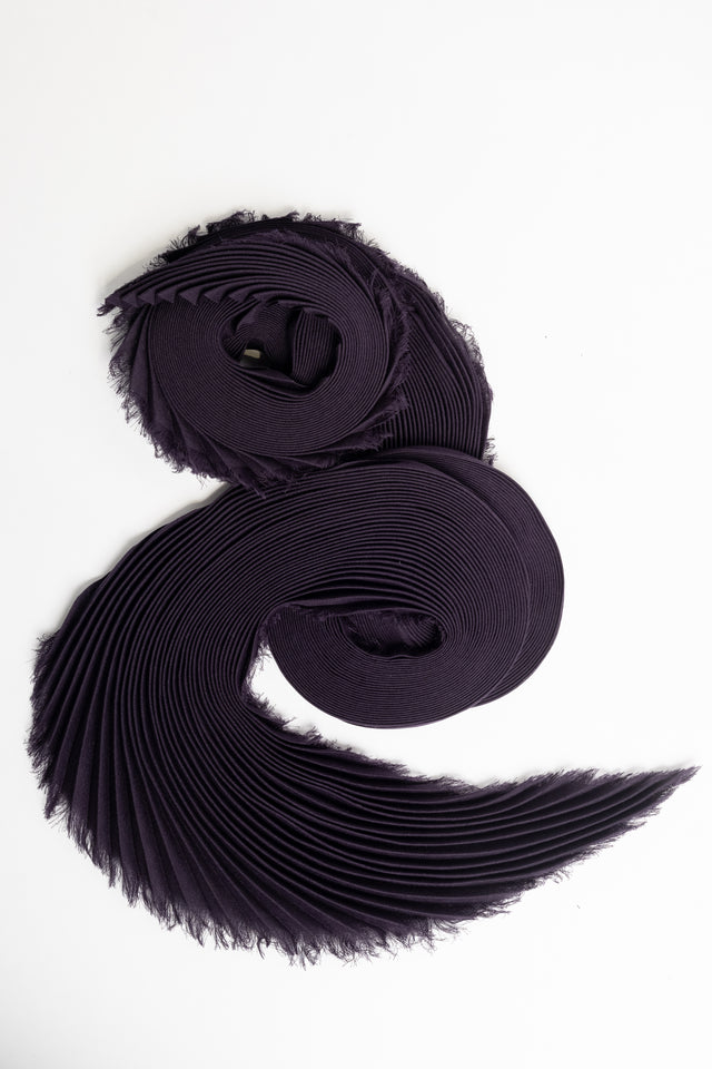 Silk Wool Pleats Stole