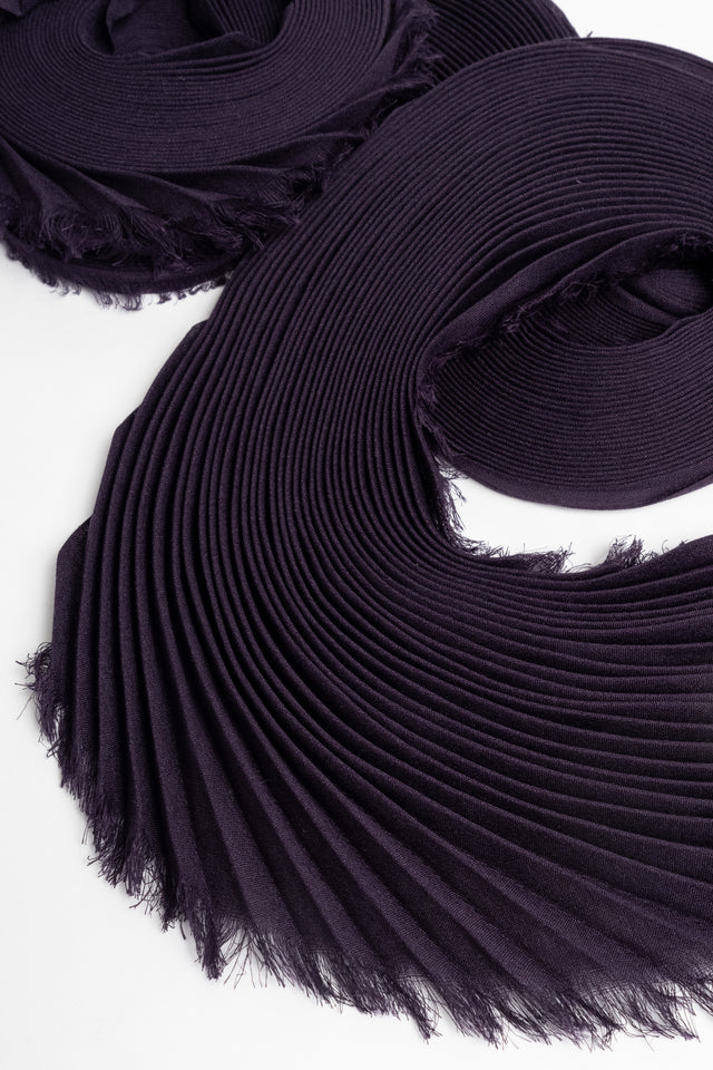 Silk Wool Pleats Stole
