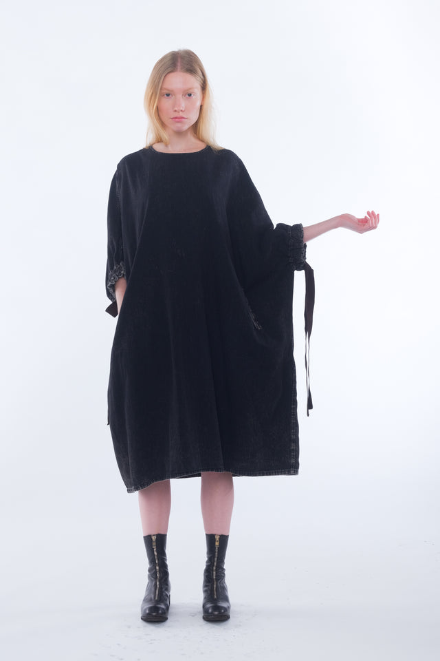 Roundneck Denim Dress