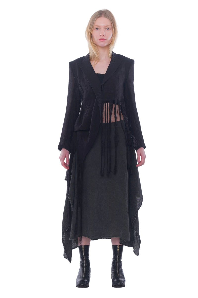 Hem Line Fringe Jacket