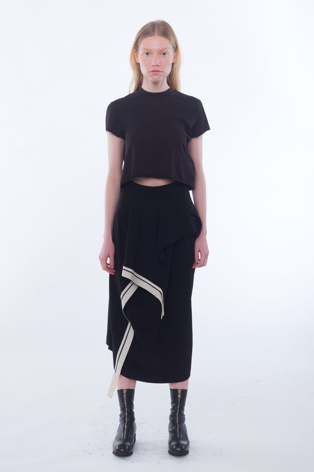 Unbalanced Jersey Skirt