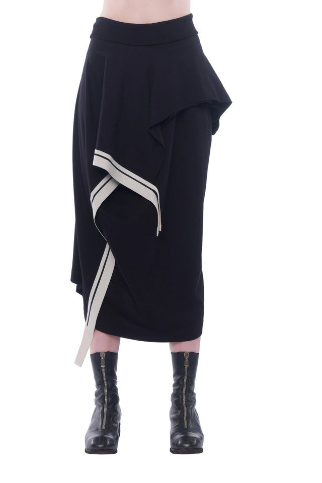 Unbalanced Jersey Skirt