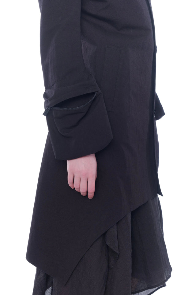 Sleeve Pocket Coat
