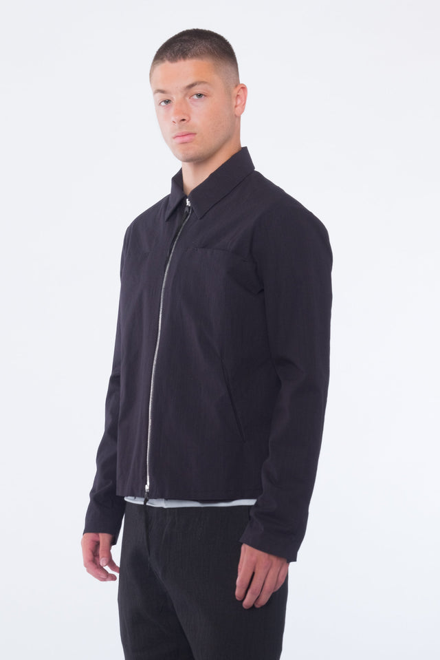 Zipped Cotton Trucker Jacket