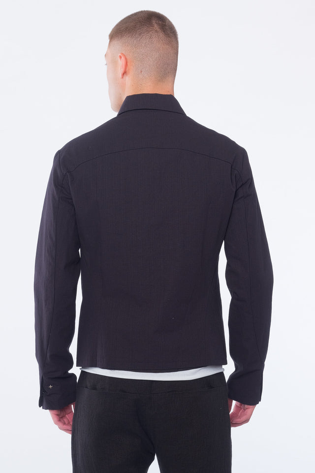 Zipped Cotton Trucker Jacket