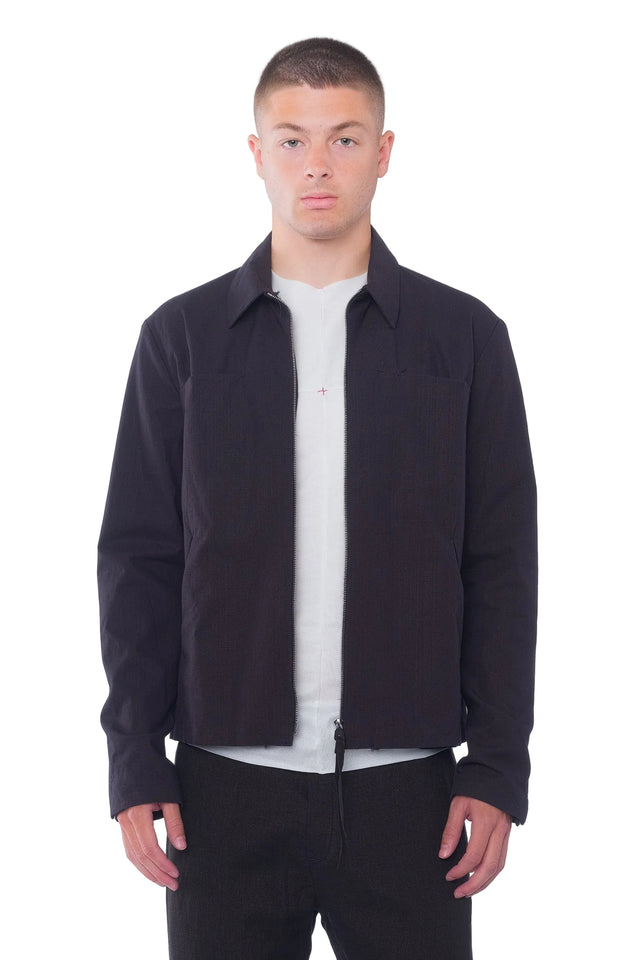 Zipped Cotton Trucker Jacket