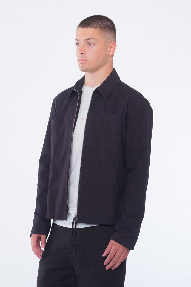 Zipped Cotton Trucker Jacket