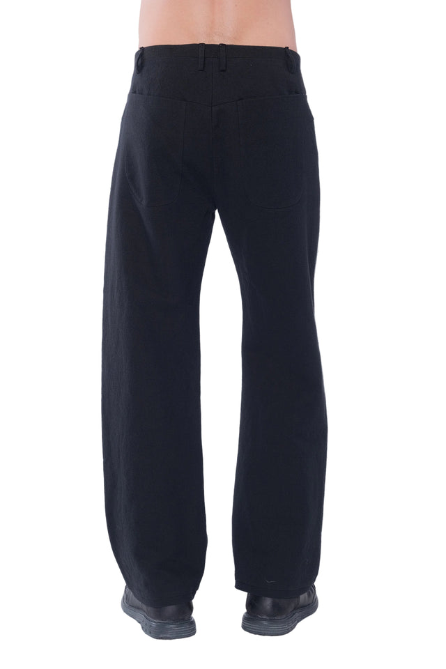 Yoke Pocket Wide Jeans