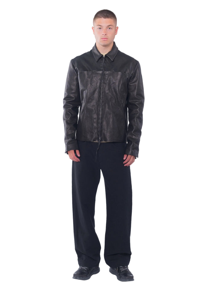 Zipped Buffalo Trucker Jacket