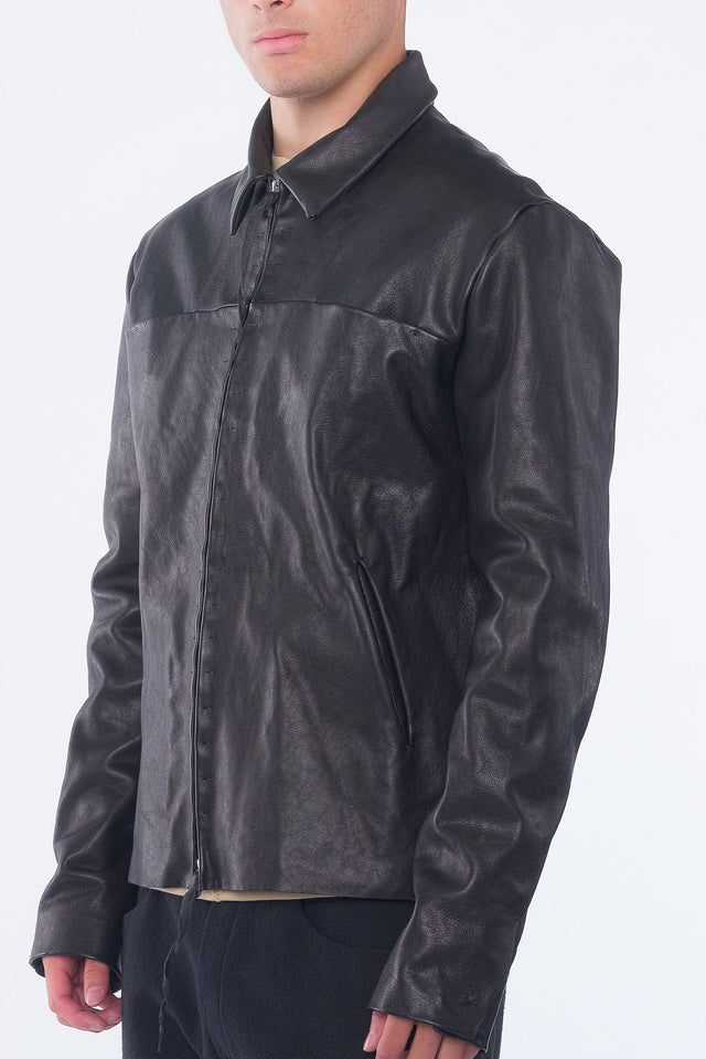 Zipped Buffalo Trucker Jacket